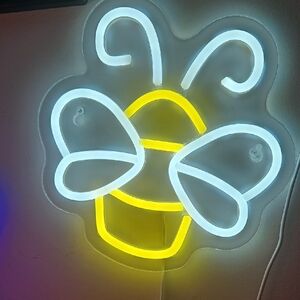 Neon Bee Wall Light